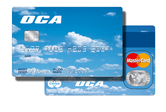 Tarjeta de crédito OCA MasterCard.